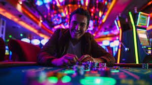 Tampilan meja Speed Blackjack live dealer platform bingkai bet dengan kartu dan chip